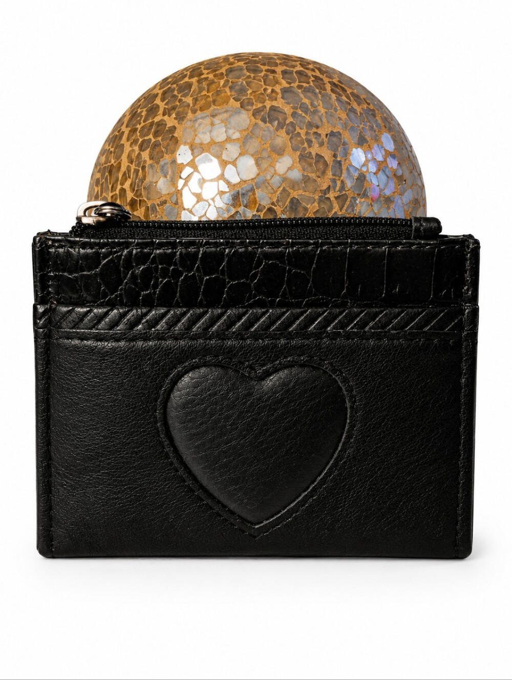 Brighton Black Leather Cardholder